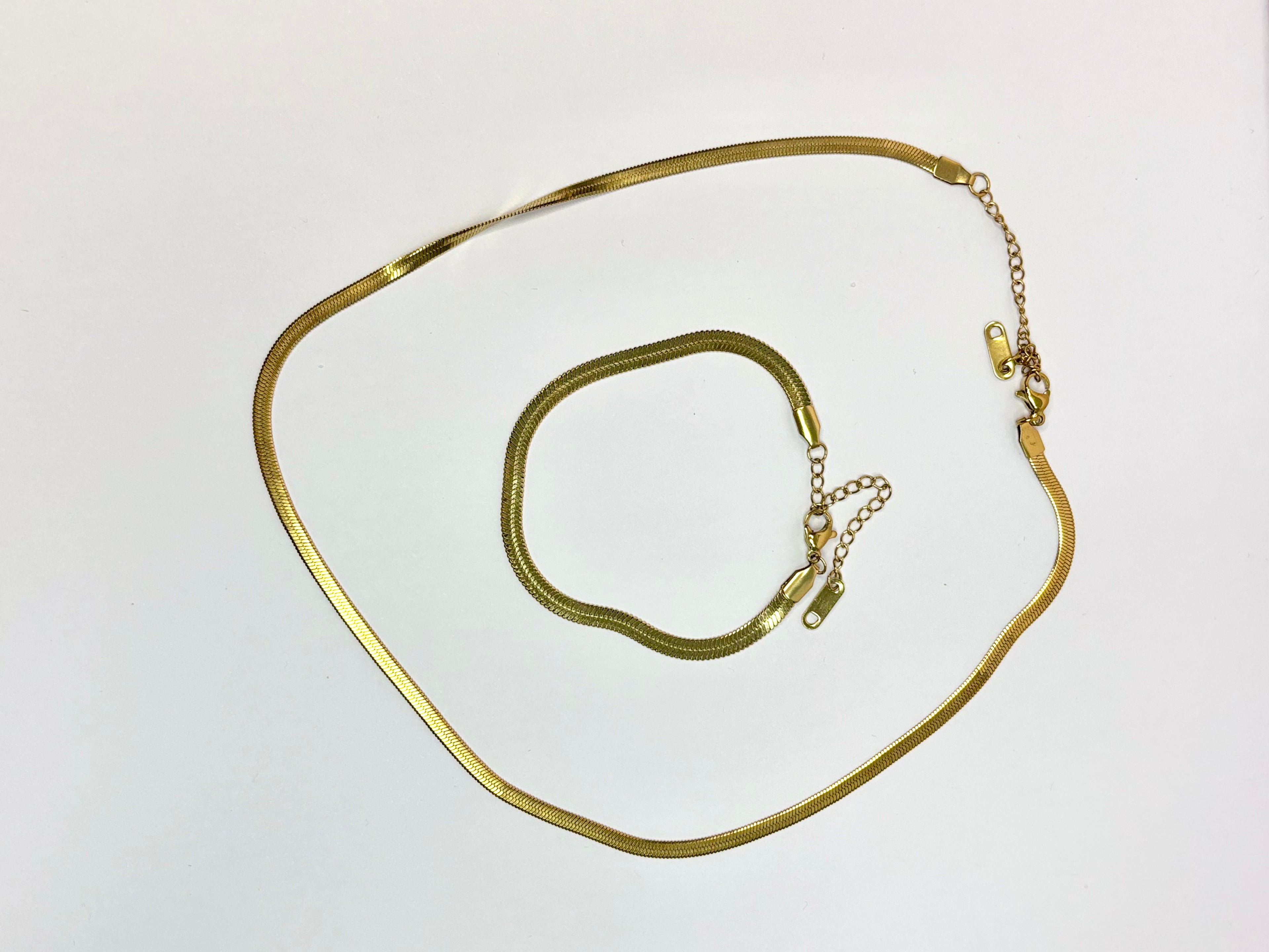 Infinity Necklace & Bracelet set